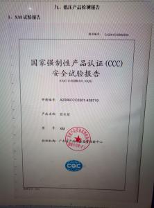 產(chǎn)品檢驗報告