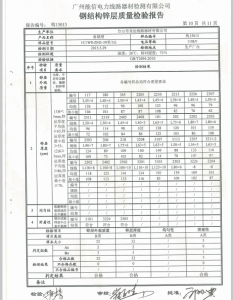 產(chǎn)品檢驗報告